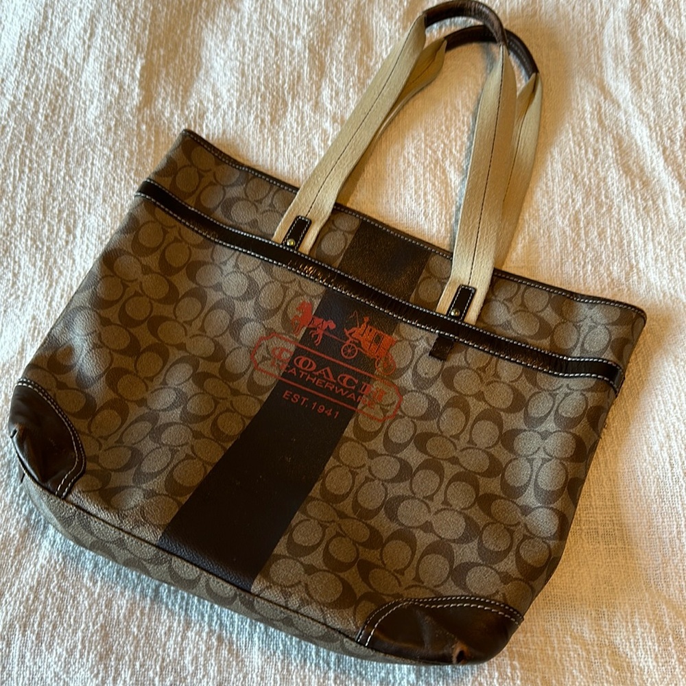 Authentic Vintage Coach Tote Bag